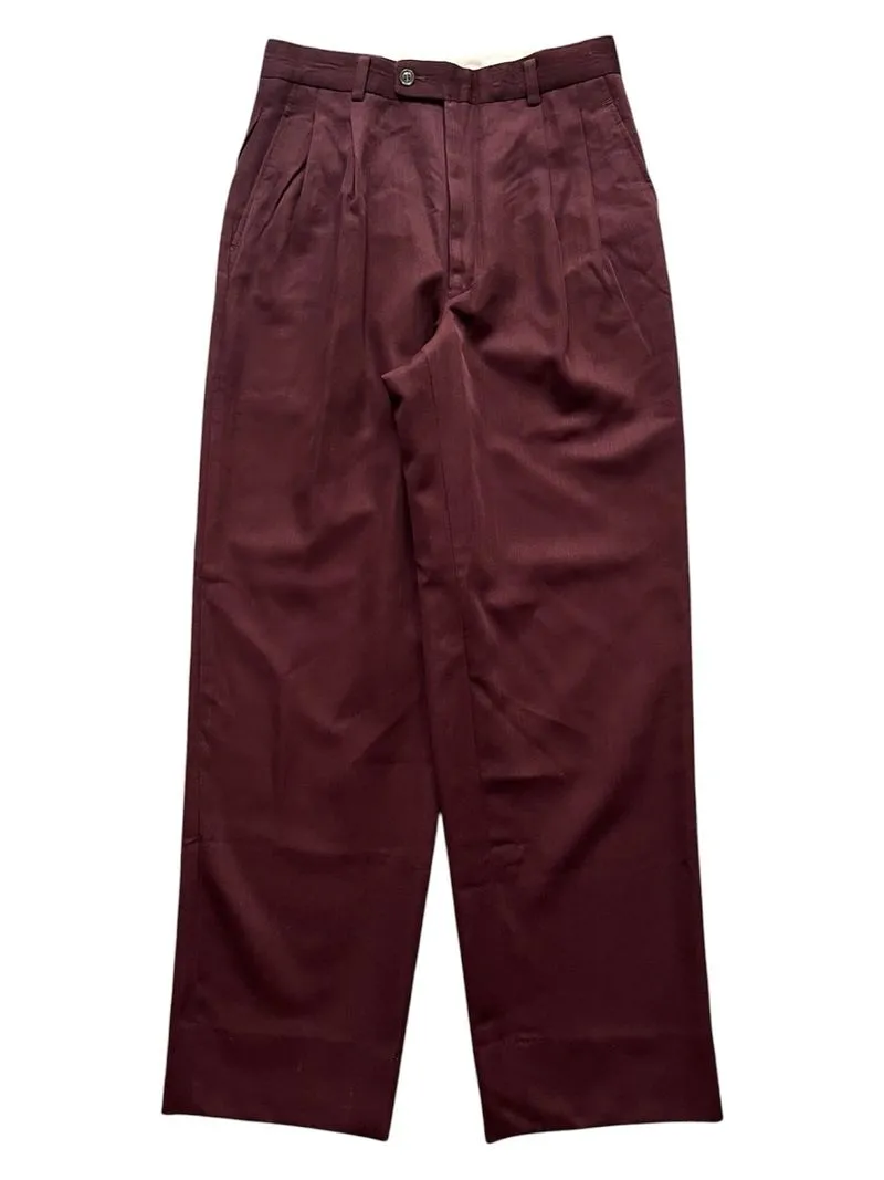 Japanese Tailored JUN japan Wool Pleated Baggy photo 1