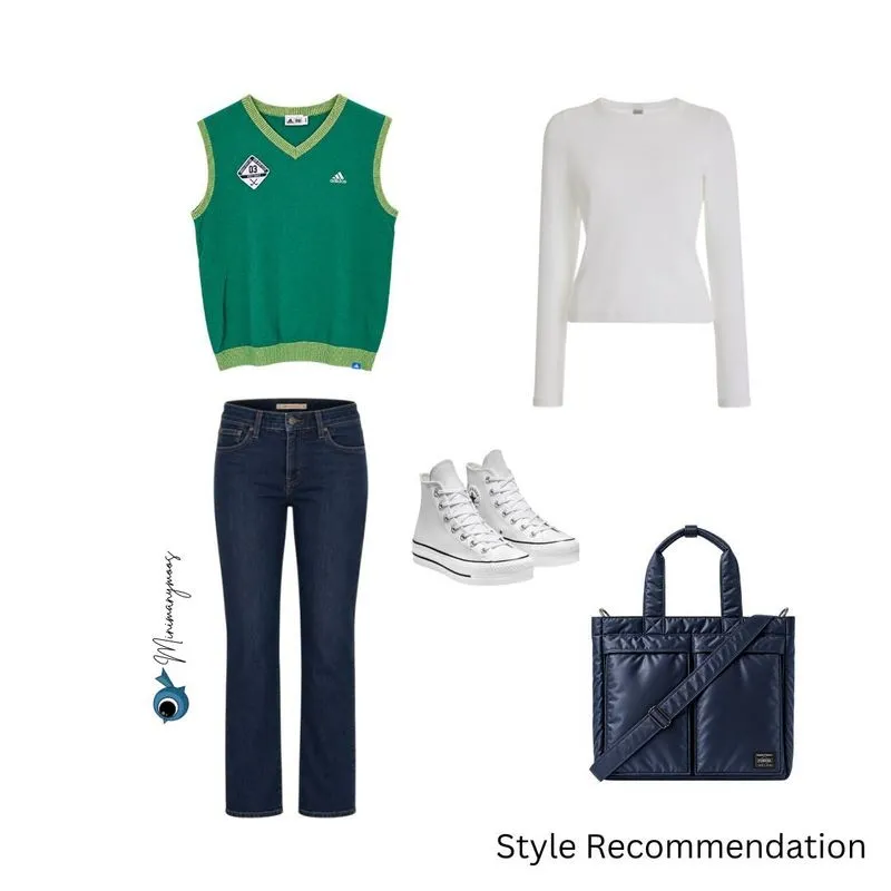 Adidas Green Knit Vest photo 1