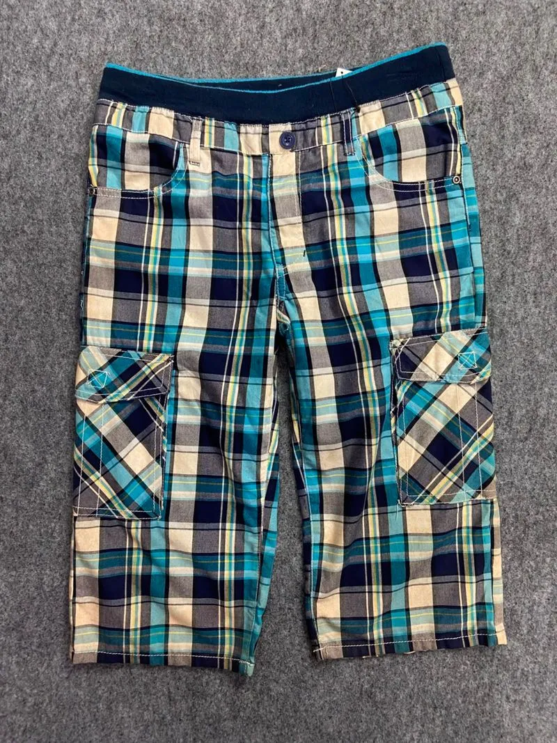 Plaid crago pants / jorts / short pants photo 1