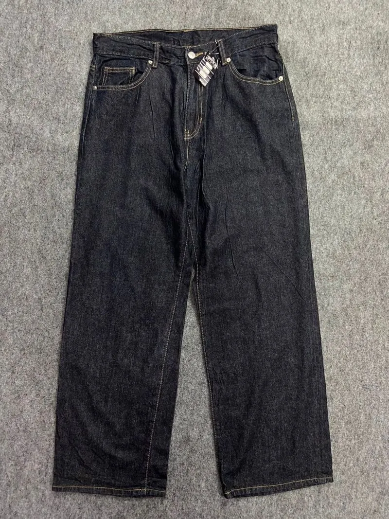 Baggy jeans Y2K 8scnds, deep indigo blue photo 1