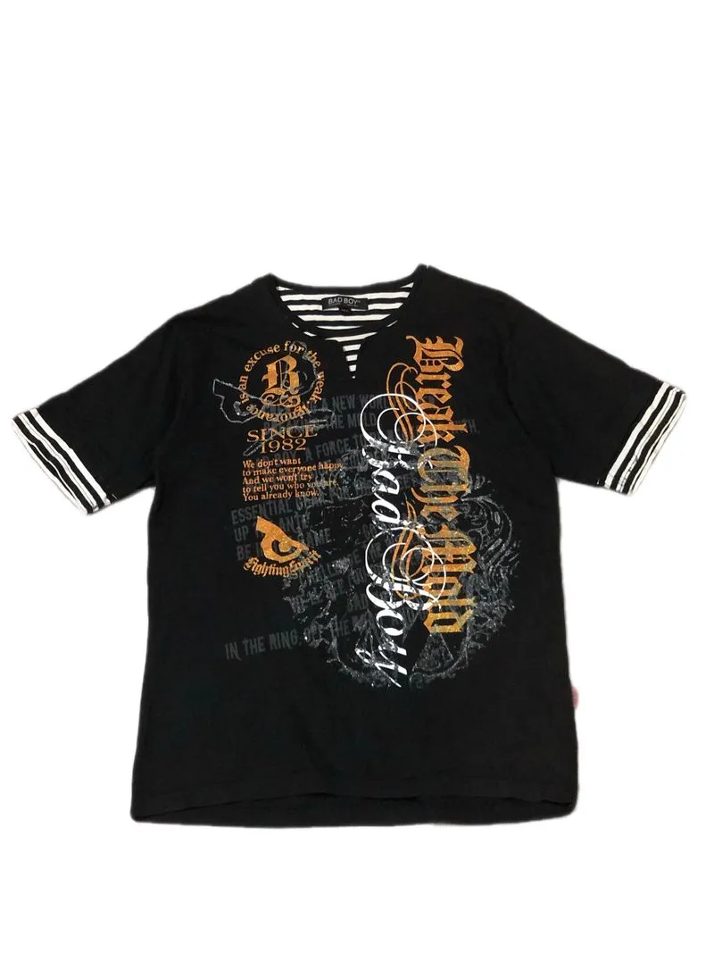 Y2K badboy punk emo poem tshirt photo 1
