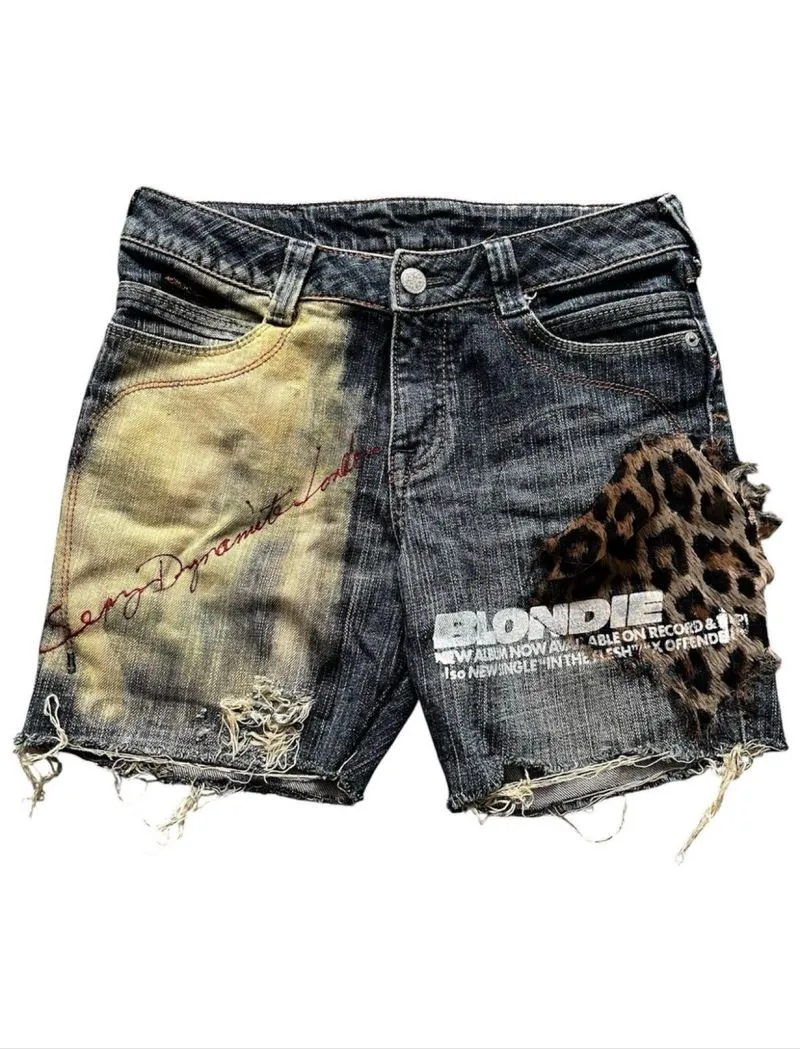 Sexy Dynamite London distressed y2k punk grunge sexy shorts photo 1