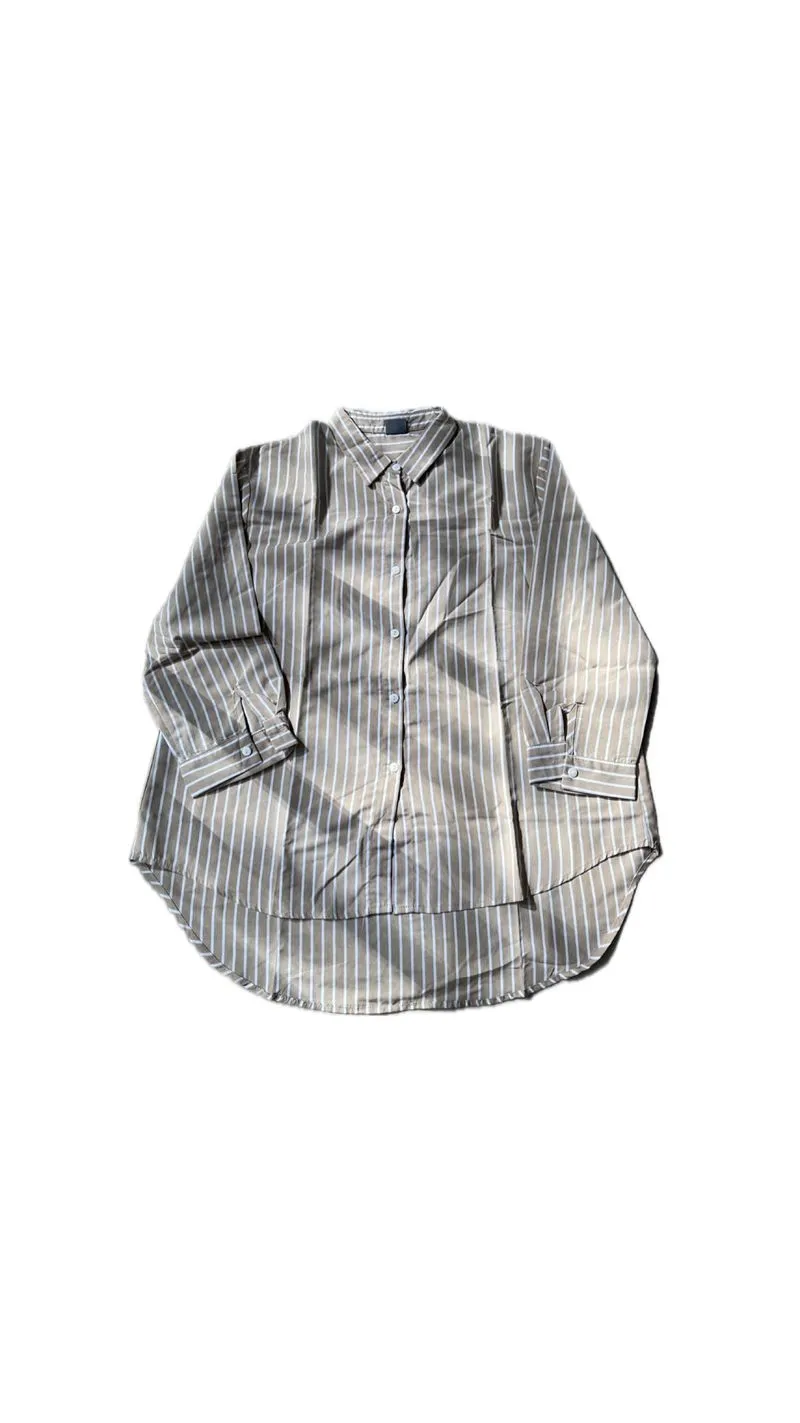 Striped Cream Blouse photo 1