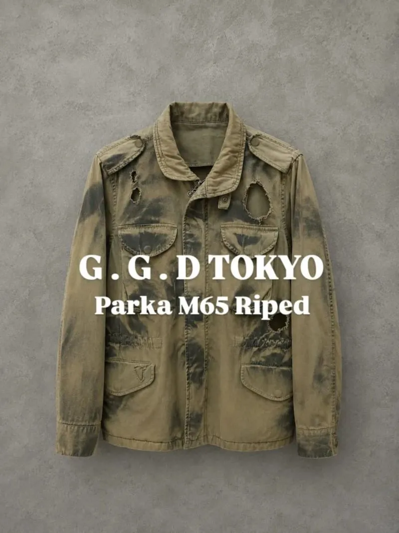 JAKET GGD TOKYO MODEL PARKA M65 RIPED CANVAS .
 photo 1