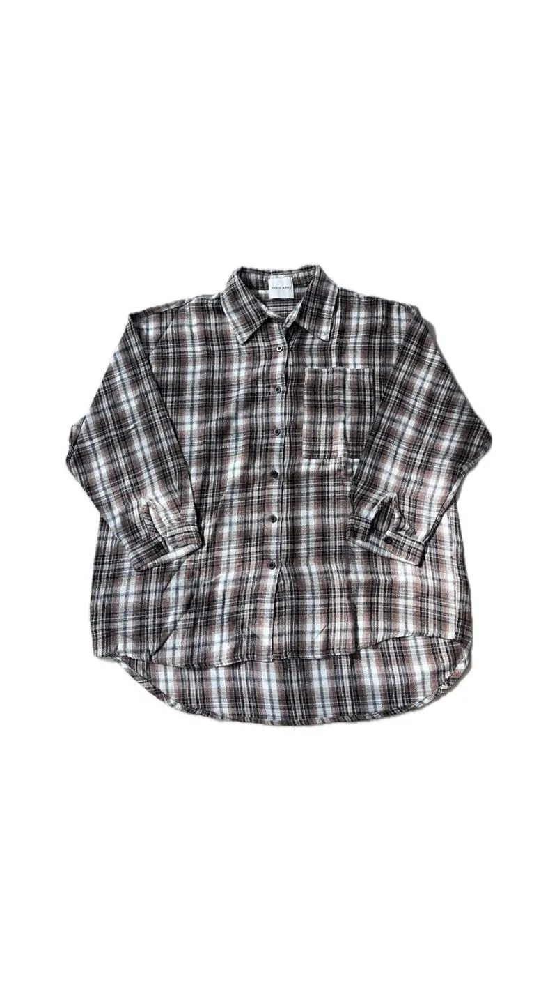 Indie Brown Flannel photo 1