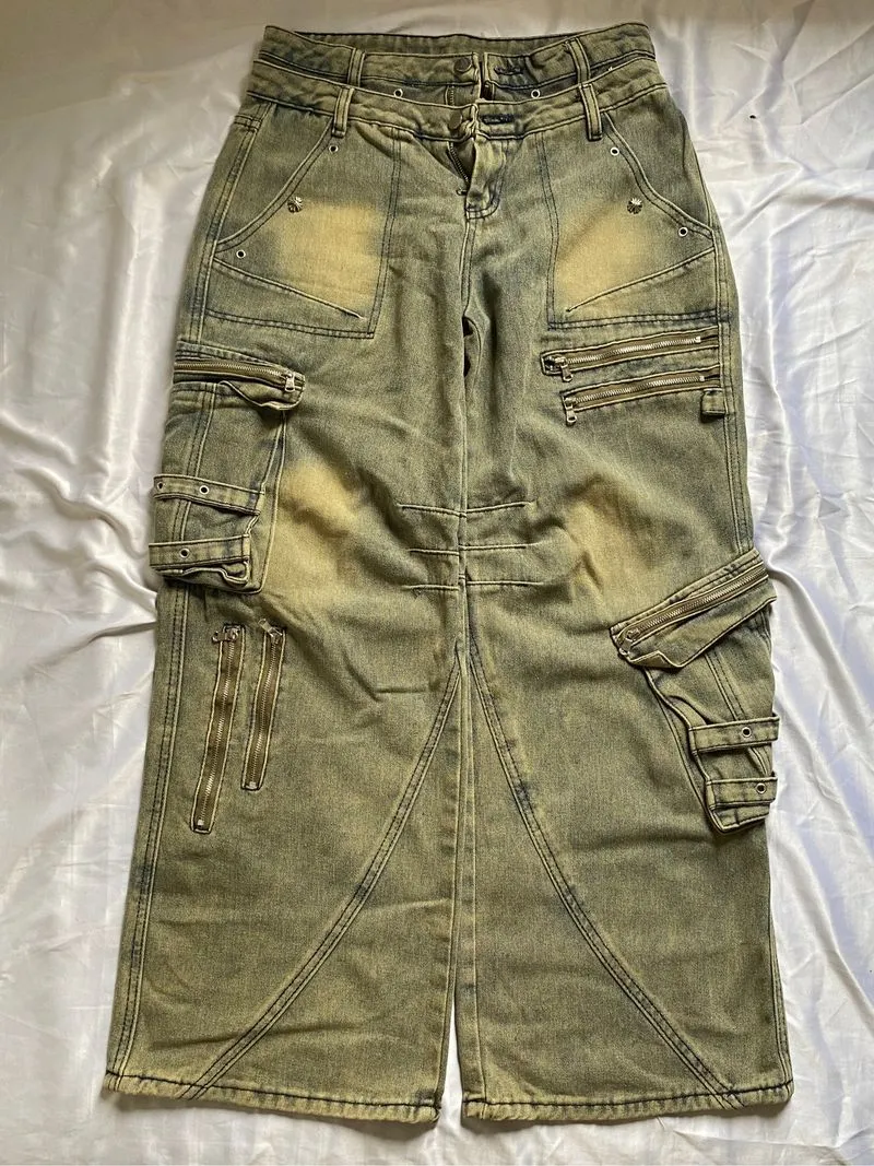Celana Baggy Jeans Cargo Multipocket Grunge  photo 1