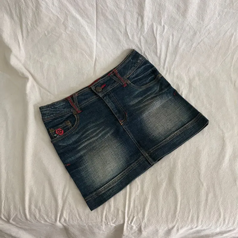 Vintage Y2K Denim Mini Skirt photo 1