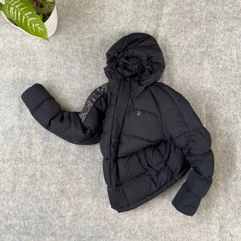 Winter jacket puffer goose down bulu angsa Kswiss hitam  photo 1
