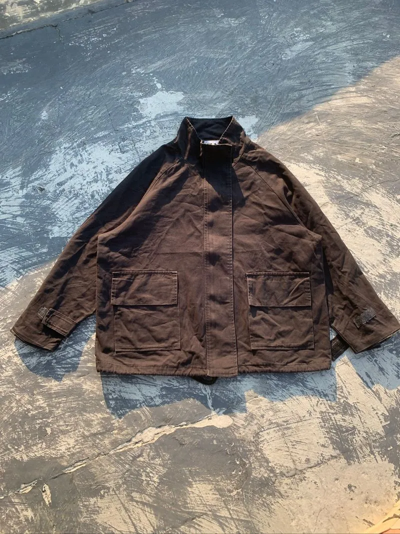  Vintage Tracktop Canvas Black Pocket photo 1