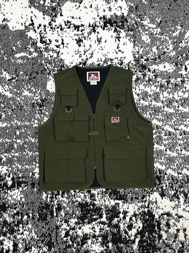 Ben Davis Vest Olive Green photo 1