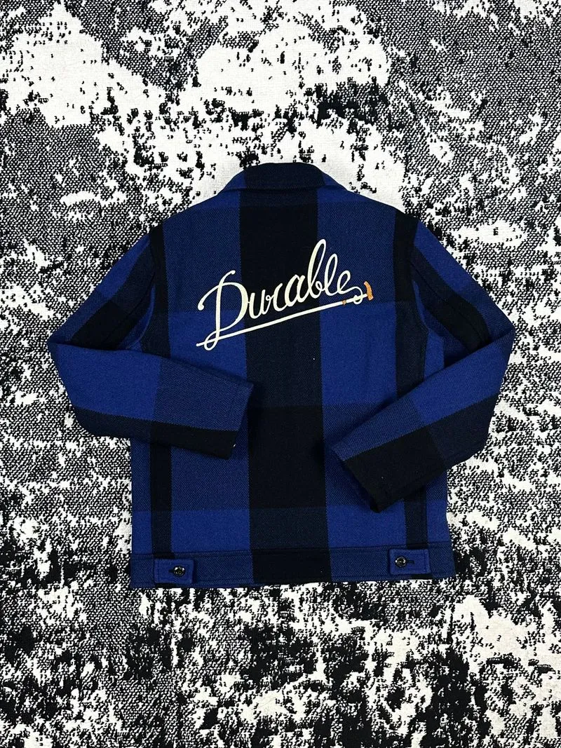 Ben Davis Work Jacket Melton Blue Black photo 1