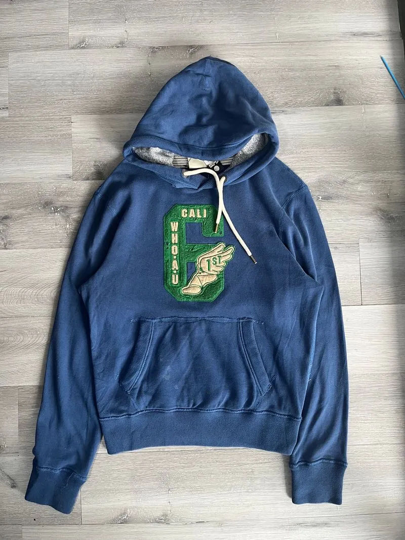 WHO.A.U Indie Casual Hoody Pria blue photo 1