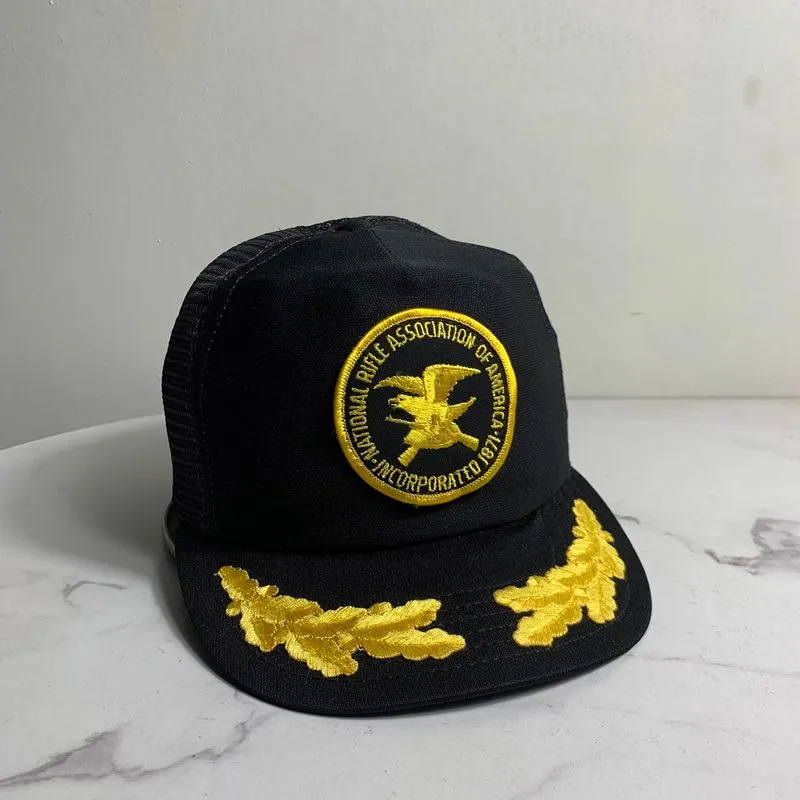 Vintage NRA scrambled Eggs Patch Mesh Trucker Hat photo 1