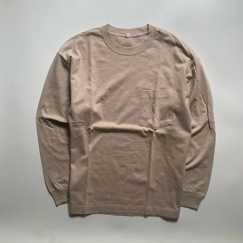 Long sleeve t-shirt Uniqlo Pocket Beige photo 1