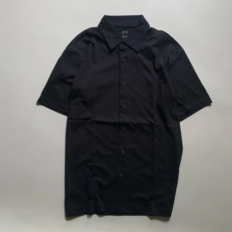 Short sleeve shirt Uniqlo airism Navy photo 1