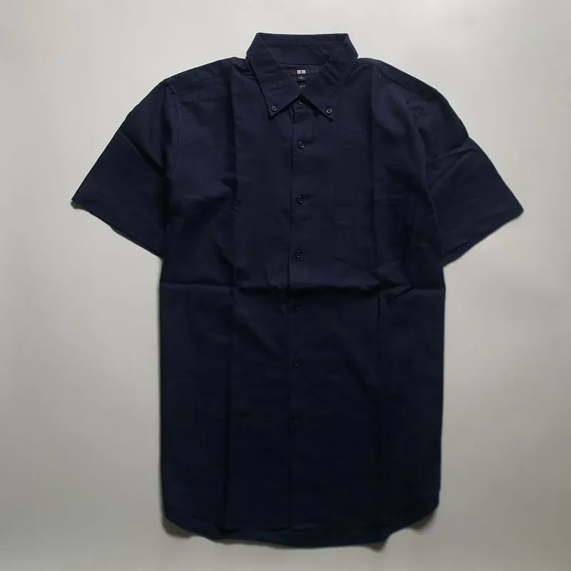 Short sleeve shirt Uniqlo Navy photo 1