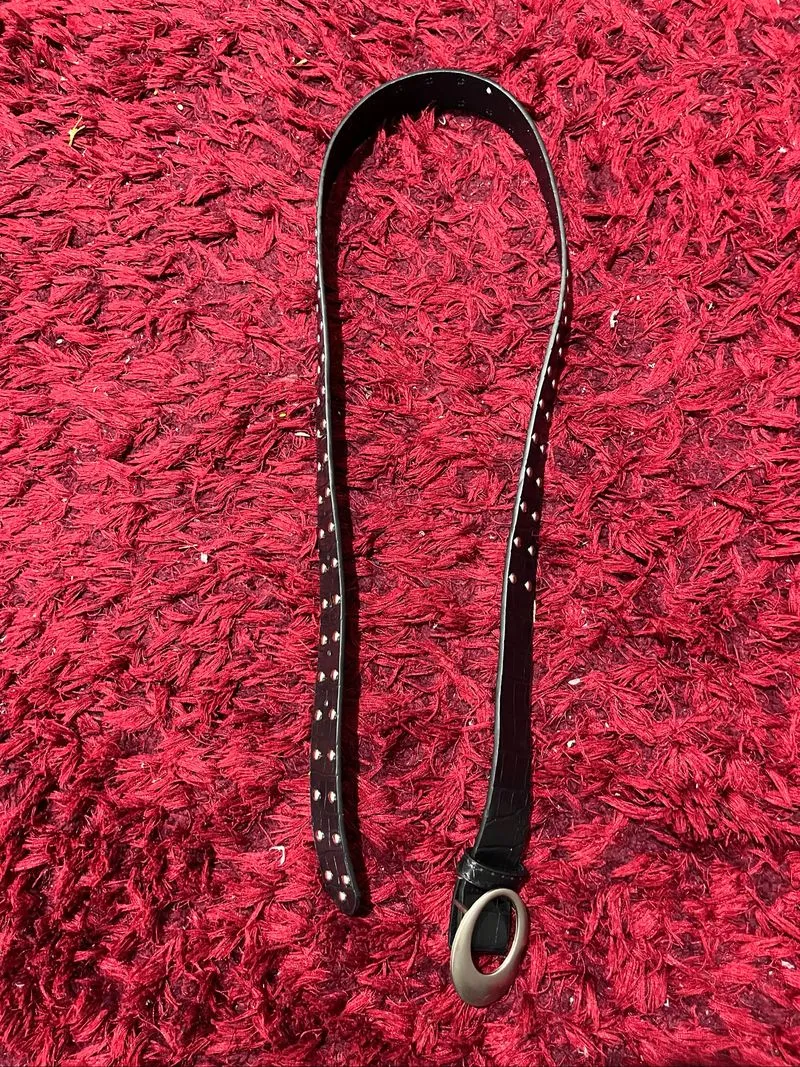 y2k vintage belt black one size   panjang 105cm lebar 3cm photo 1
