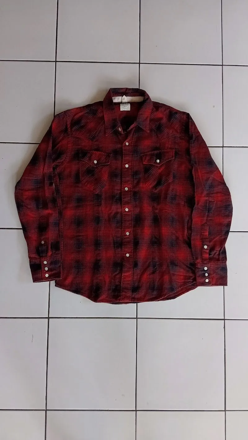 Back Number Streetwear Y2K Formal shirt Pria black red photo 1