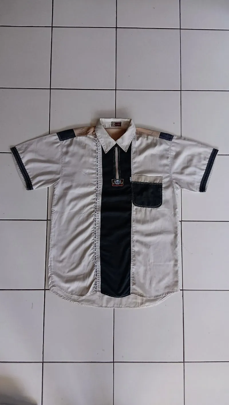 Alien Workshop Y2K Skater Formal shirt Pria white black photo 1