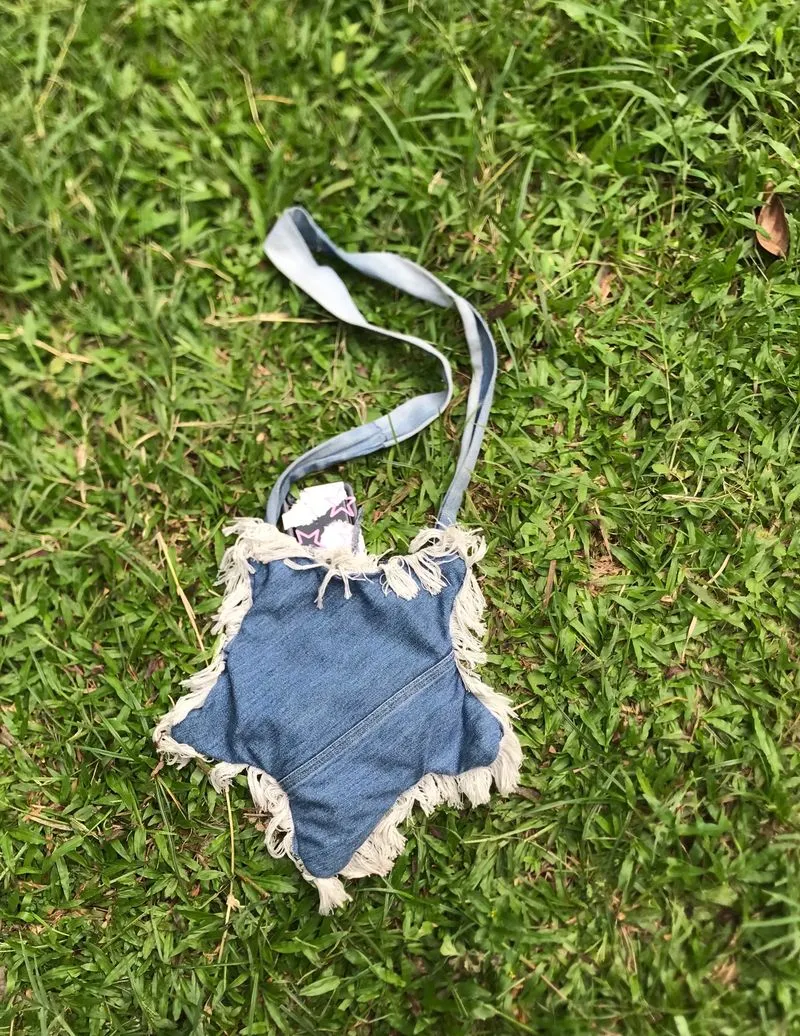 Y2K Reworked Shoulder bag Wanita blue photo 1