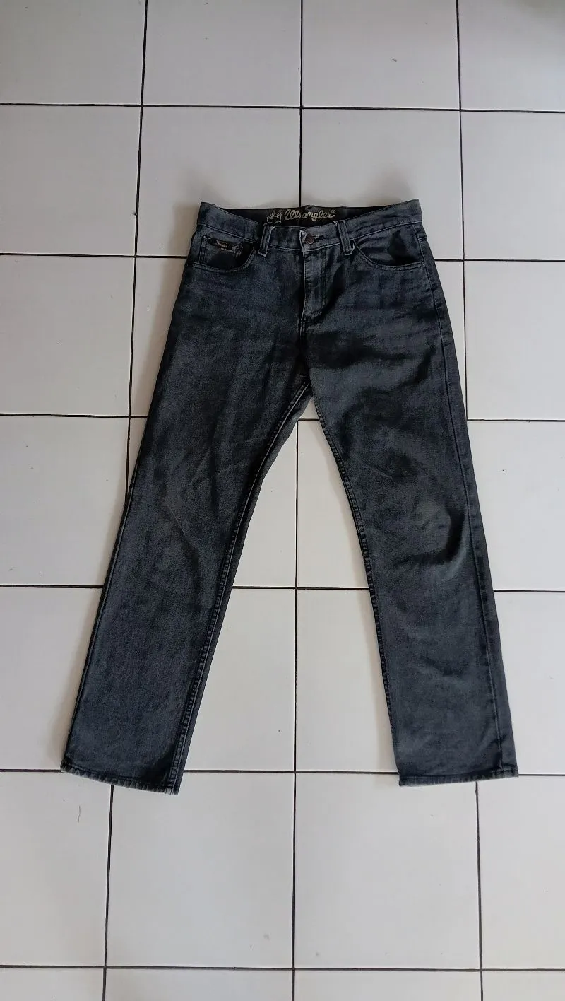 Wrangler Streetwear Y2K Jeans Pria gray photo 1