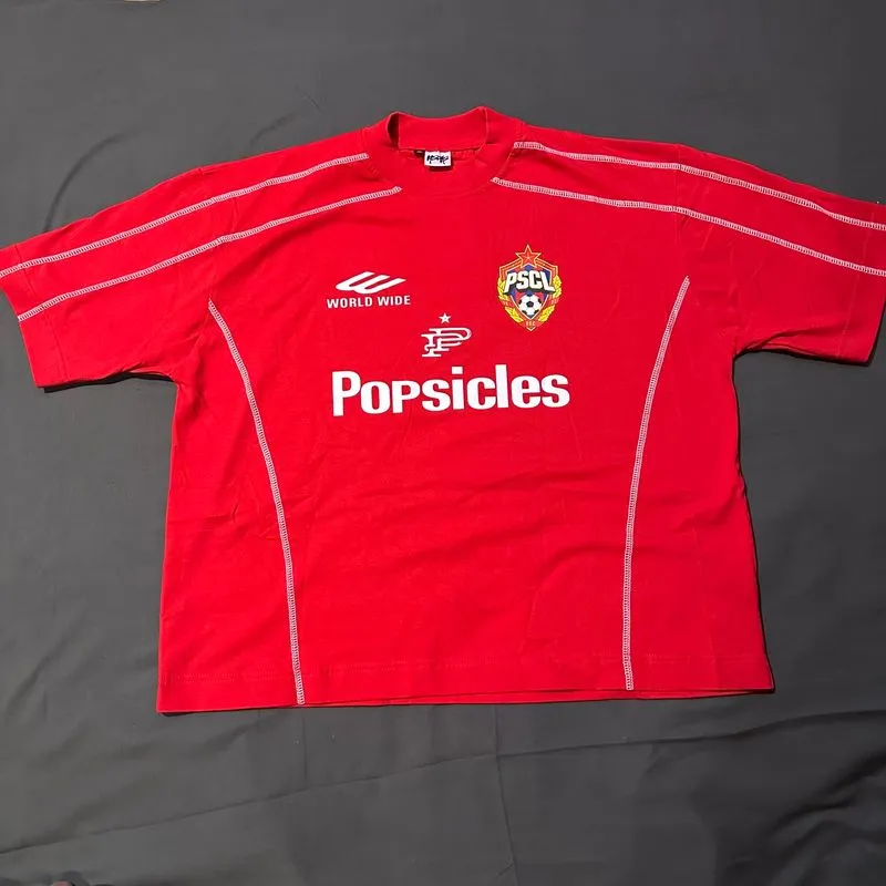 TEE POPSICLE MERAH (ga pernah di pake) photo 1