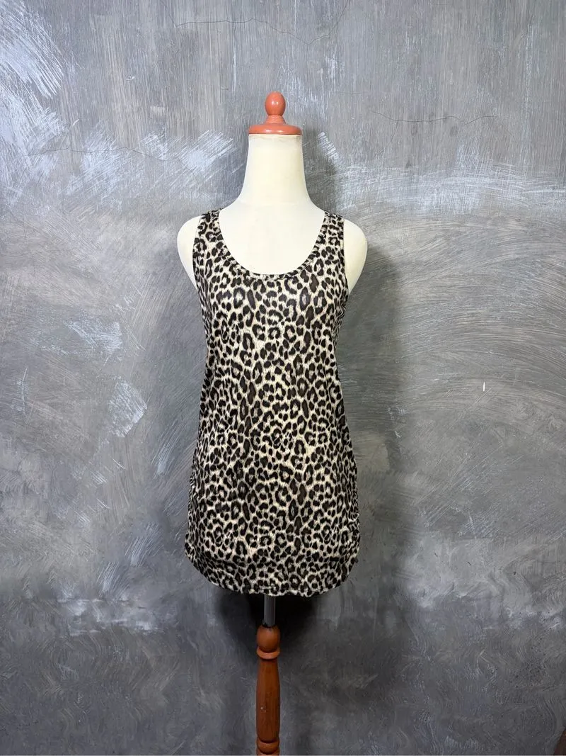 Y2K 5351 Pour Les Femmes Leopard Tanktop photo 1