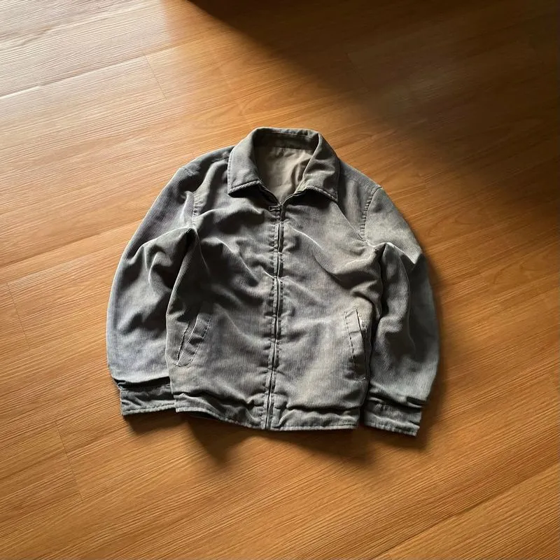 REVERSIBLE JACKET 8OOSCLASSIC CORDUROY GRAY photo 1