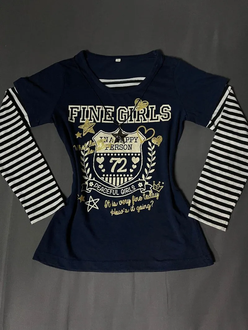 y2k fine girls long sleeve photo 1