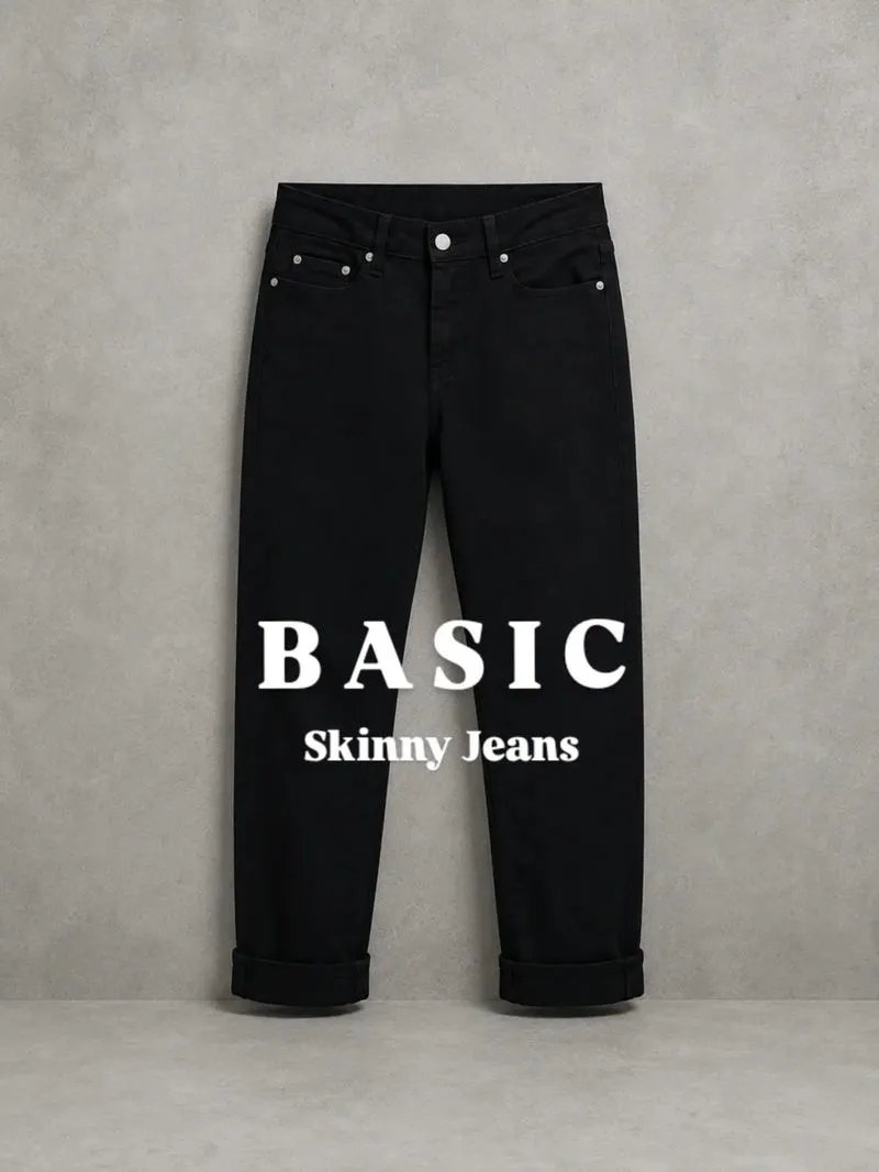 CELANA JEANS BASIC DENIM JAPAN MODEL STANDAR STRECH JAHITAN  photo 1