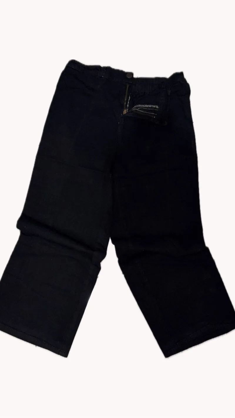 Preloved Black Cargo Jeans — Size S–M photo 1