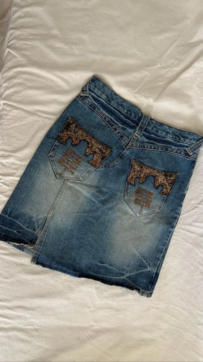 Vintage Y2K Denim Mini Skirt photo 1