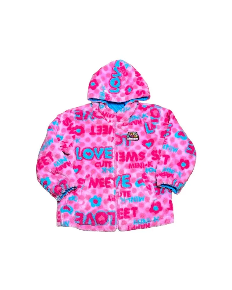 Mini K Y2K Candy Pop Reversible Jacket | 2-Way Kawaii Hooded photo 1