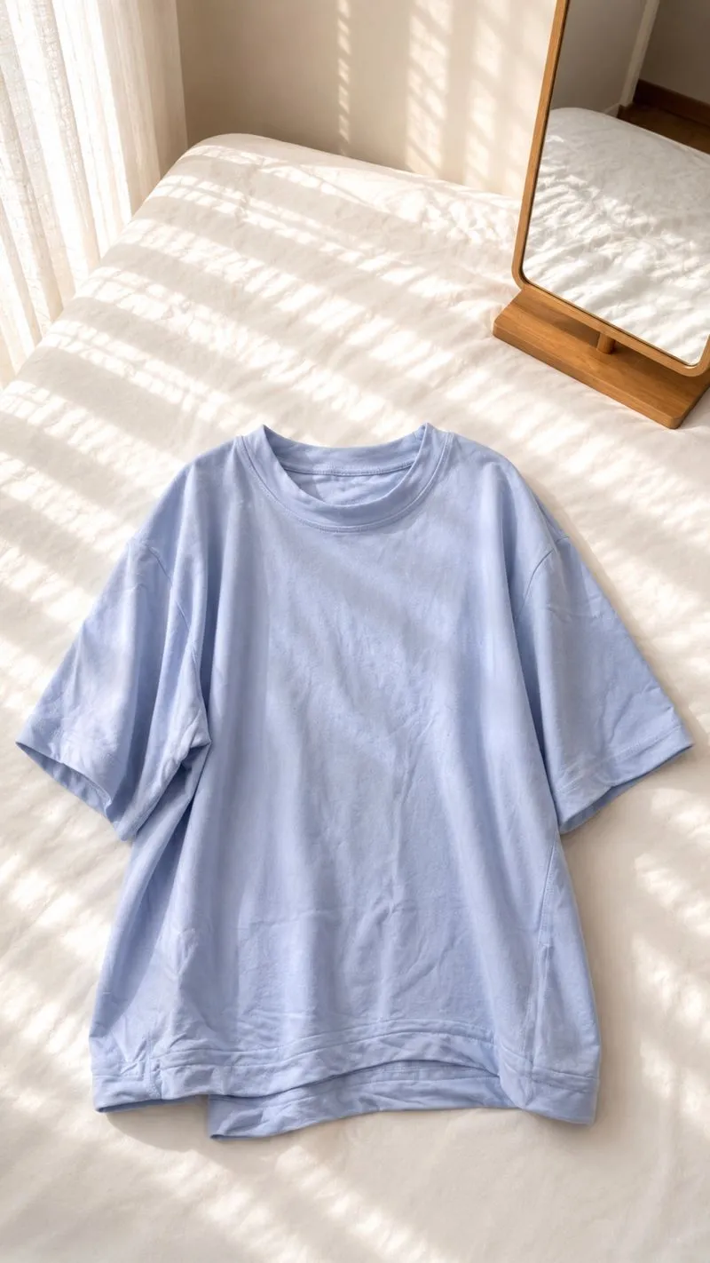 Blouse Biru Serut photo 1