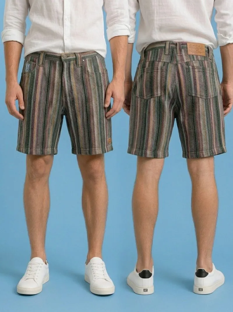 VTG Billabong Men's 90s Colorful Striped Munga Walk Shorts photo 1