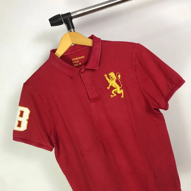 Giordano Casual Polo shirt Pria red photo 1