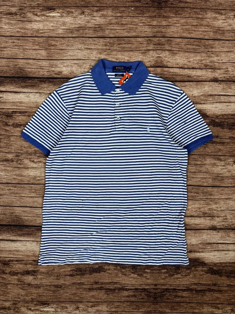 ralph lauren striped polo shirt #JNPS34 photo 1