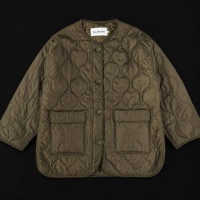 Beams japan liner Quilted Jacket size 0 fit XLarge photo 1