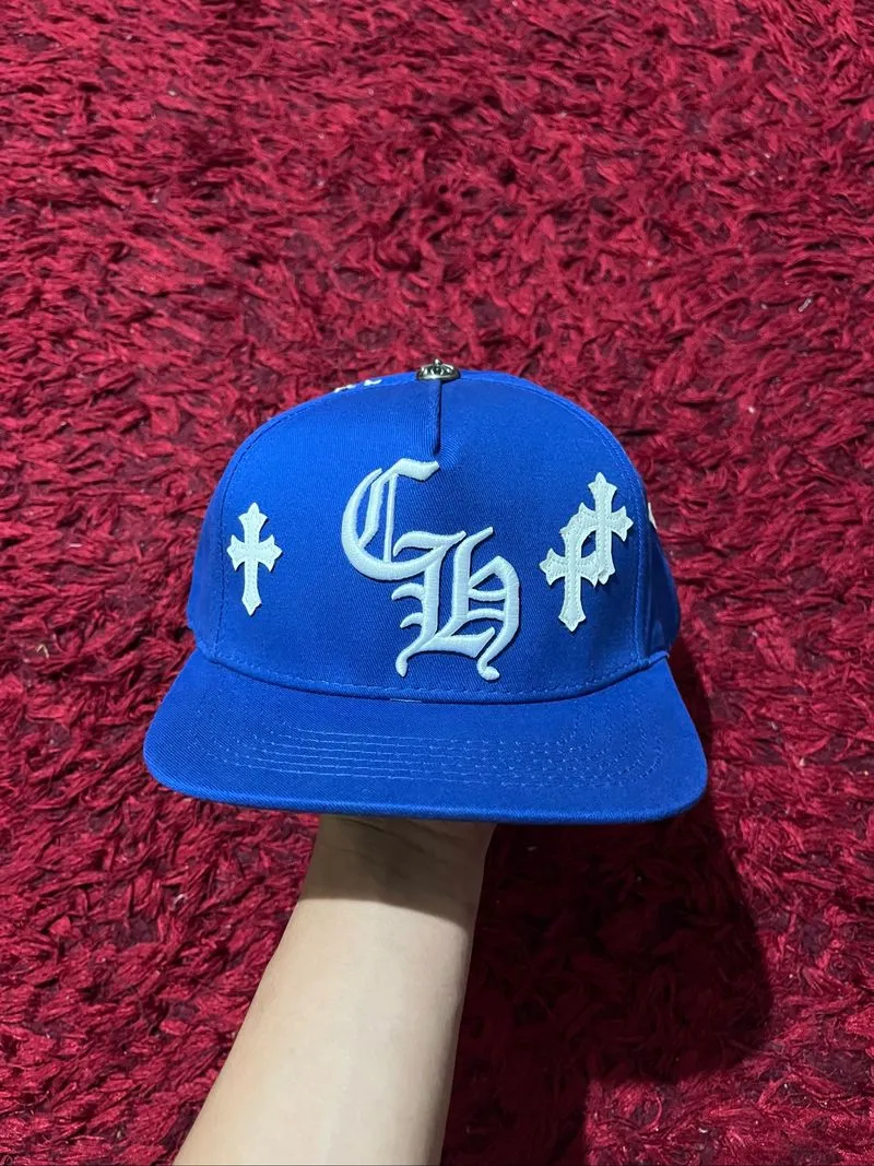 chrome hearts snapback blue photo 1