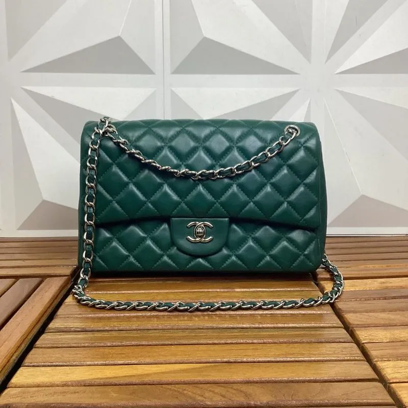 Chanel classic 30 Lambskin Shw green Sling bag  photo 1