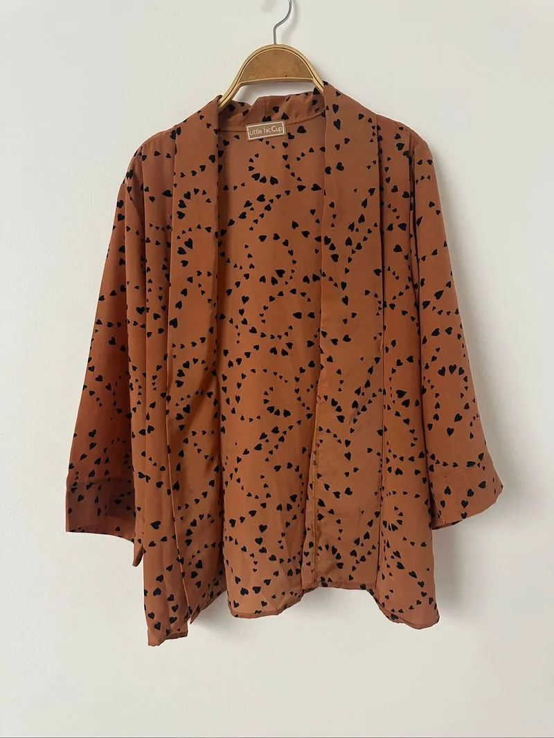 Cardigan oversized coklat photo 1