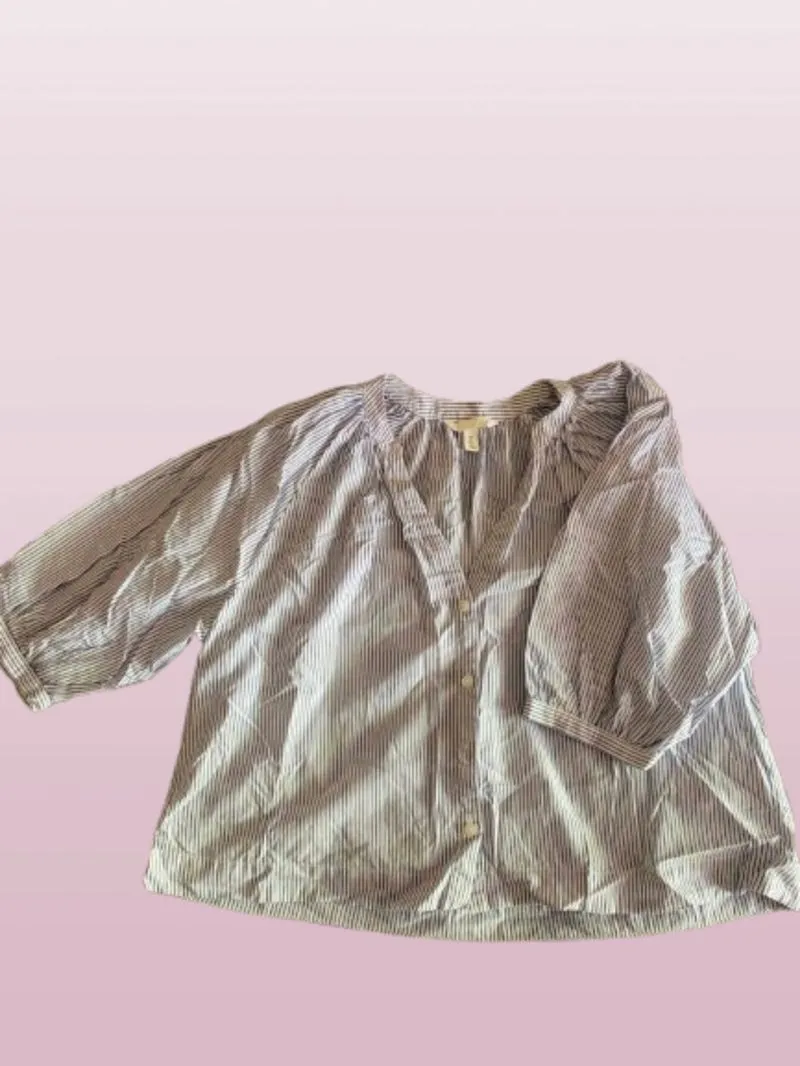 H&M Balloon-sleeved poplin blouse photo 1