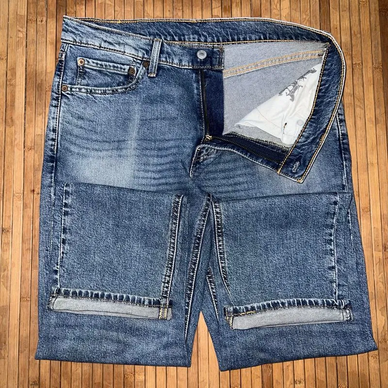 LEVIS 541 ATHLETIC TAPERED FIT MEDIUM WASH STRETCH DENIM JEA photo 1