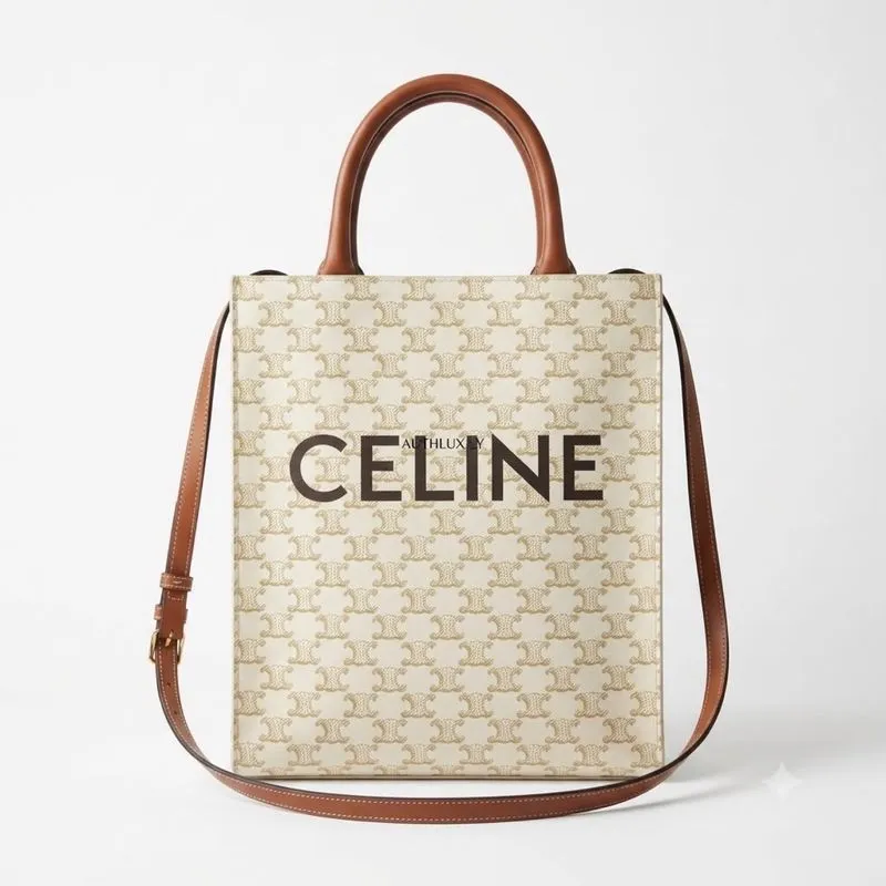 Celine Cabas Tote Bag Signature Vertical Bag Medium  photo 1