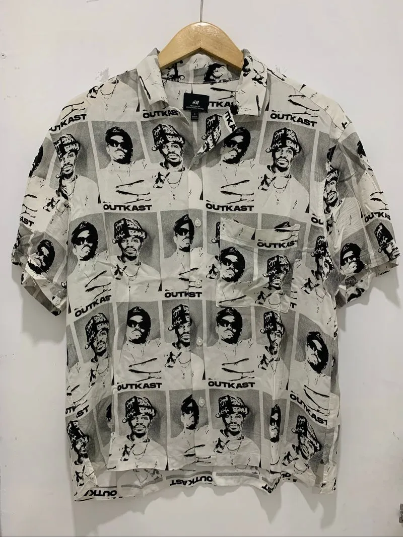 OUTKAST X H&M OPEN COLLAR SHIRT KEMEJA H&M photo 1