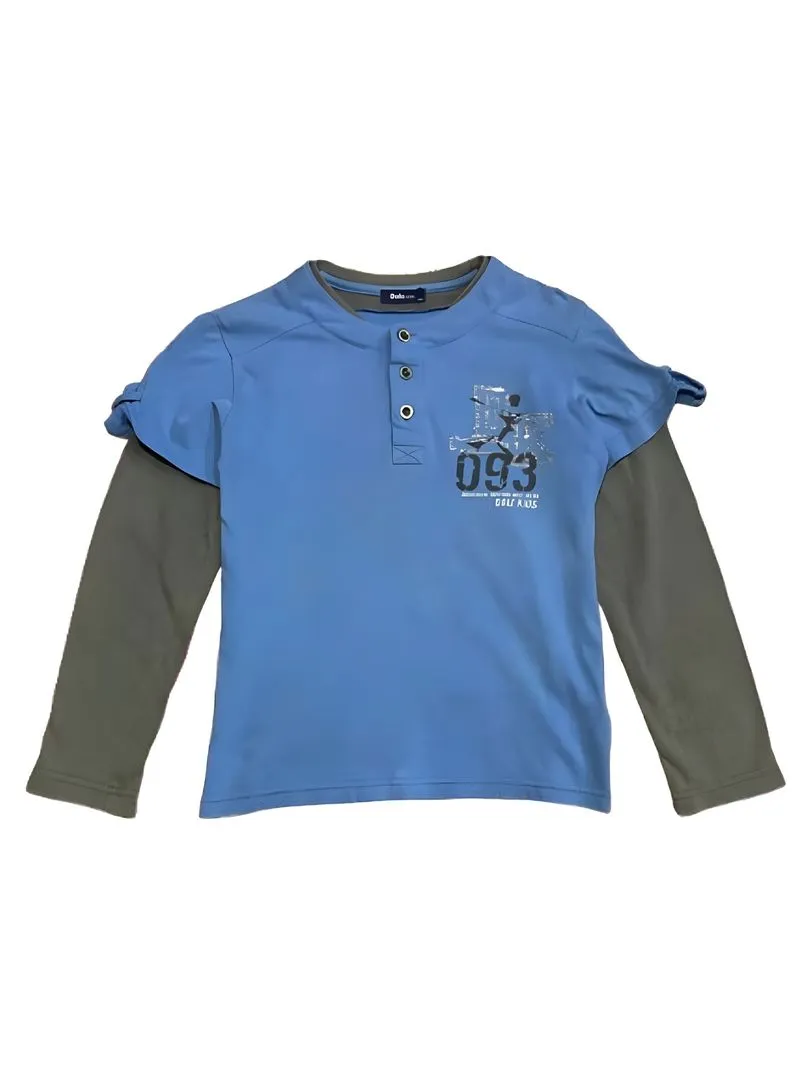 Blue Henley Double Sleeve photo 1