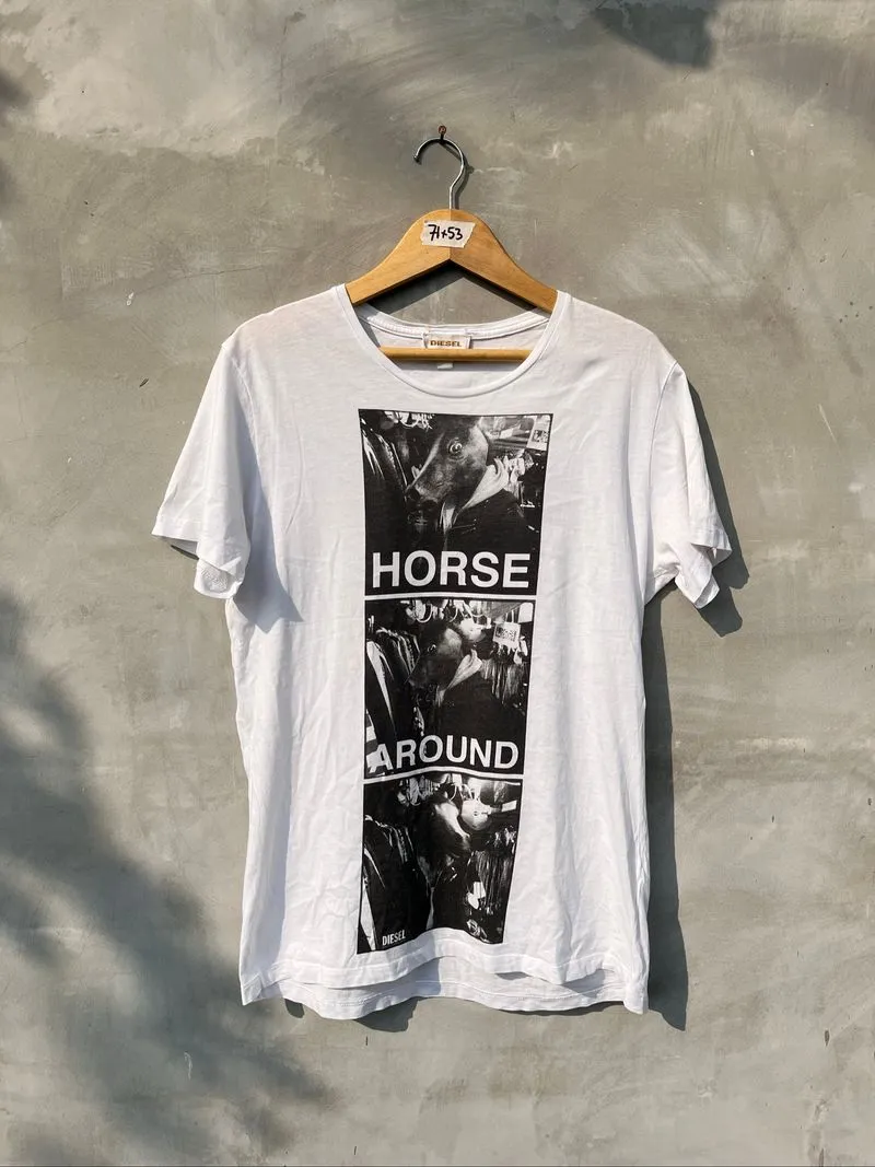 Diesel y2k horse around stretch shirt photo 1