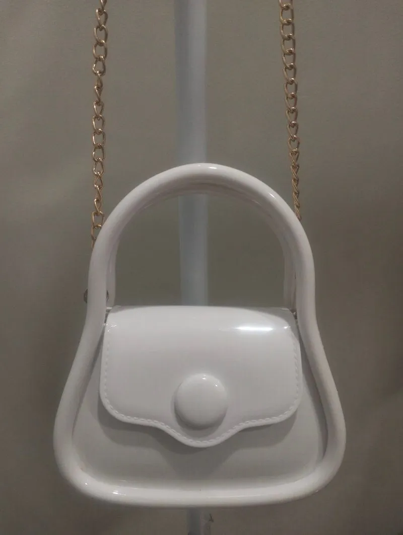 WHITE SILICONE SLING BAG  photo 1