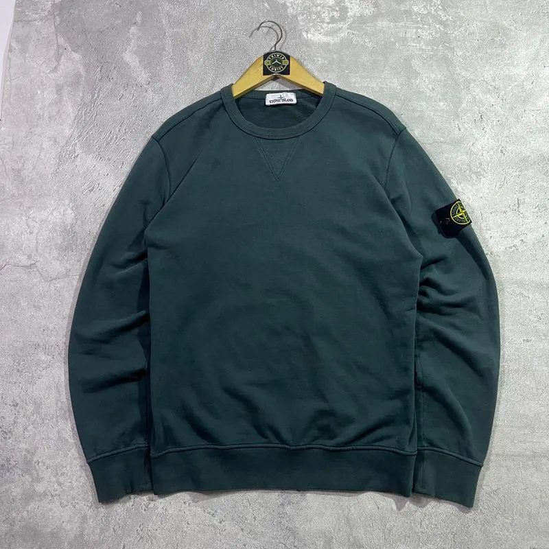 CREWNECK STONE ISLAND GREEN BOTTLE SS18 photo 1