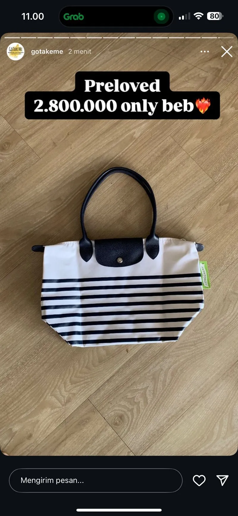 Longchamp Minimalist Shoulder bag Wanita white photo 1